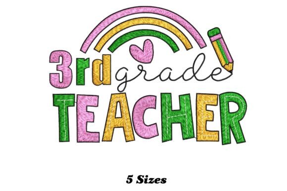 Celebrating the 3rd Grade Teacher: A Whimsical Embroidery Journey