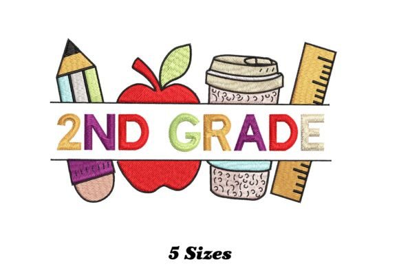 Delightful 2nd Grade Rainbow: A Modern Twist on Classic Embroidery