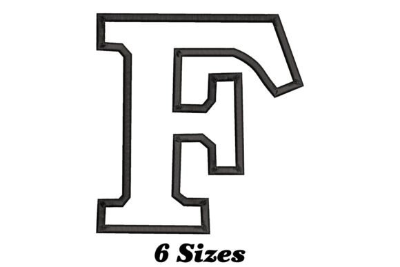 Elegant Alphabet Letter F: A Whimsical Touch for Your Textile Projects