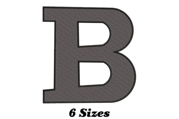 Elegant Letter B: A Whimsical Touch for Your Embroidery Projects