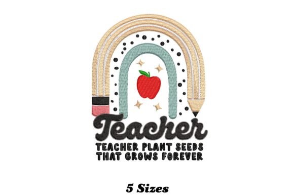 Rainbow Apple Teacher: Elevating Craft with Whimsy and Professional Precision