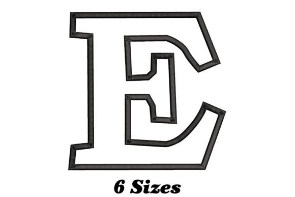 Spruce Up Your Fabrics with the Charming Letter E Embroidery Design