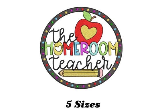 The Homeroom Teacher: A Whimsical Embroidery Design