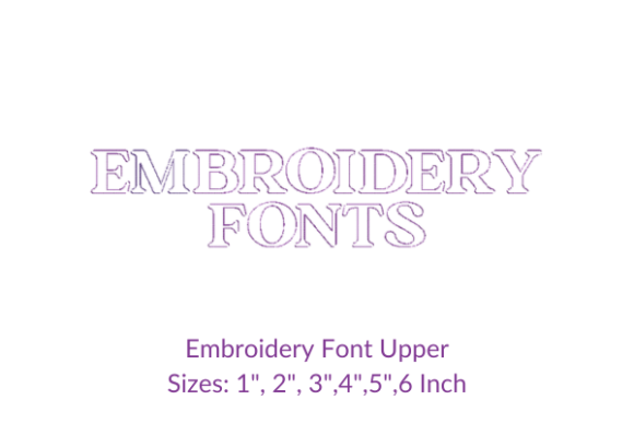 Vergilia Font Uppercase: Elegant Embroidery Designs